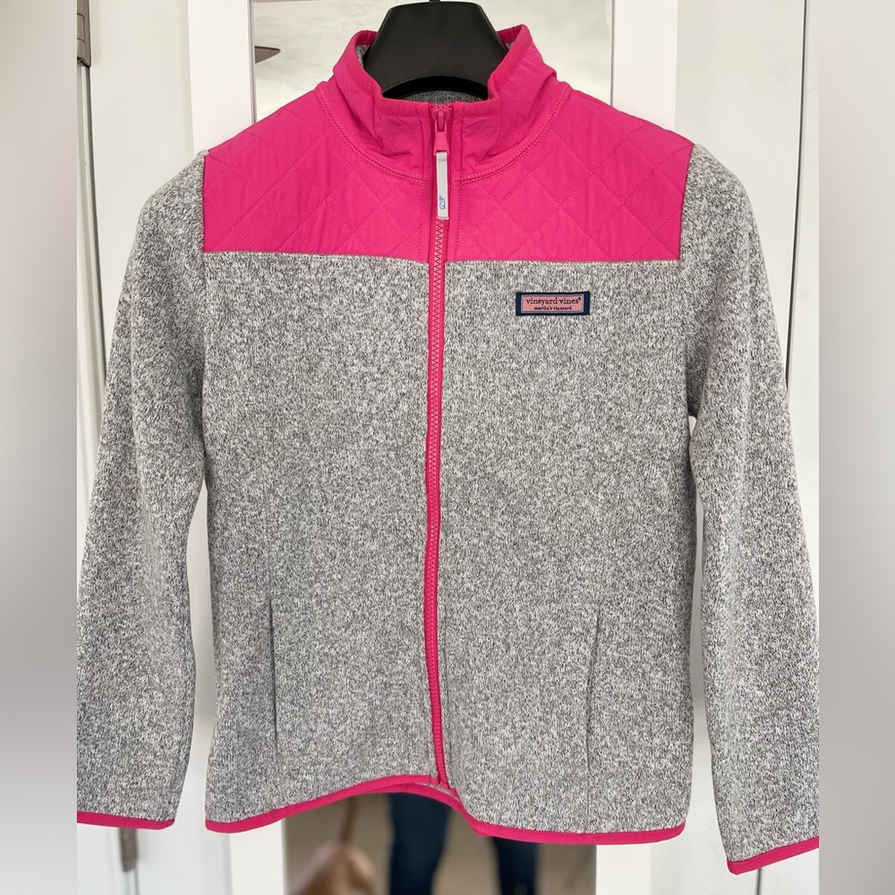 Vineyard Vines fleece jacket in Girls Medium (10-12)